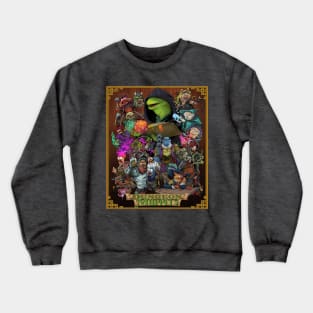 Dungeon Muppets (With Bordered Background) Crewneck Sweatshirt